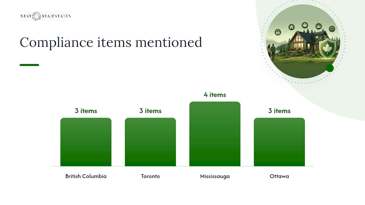 Canadian short term rental compliance comparison