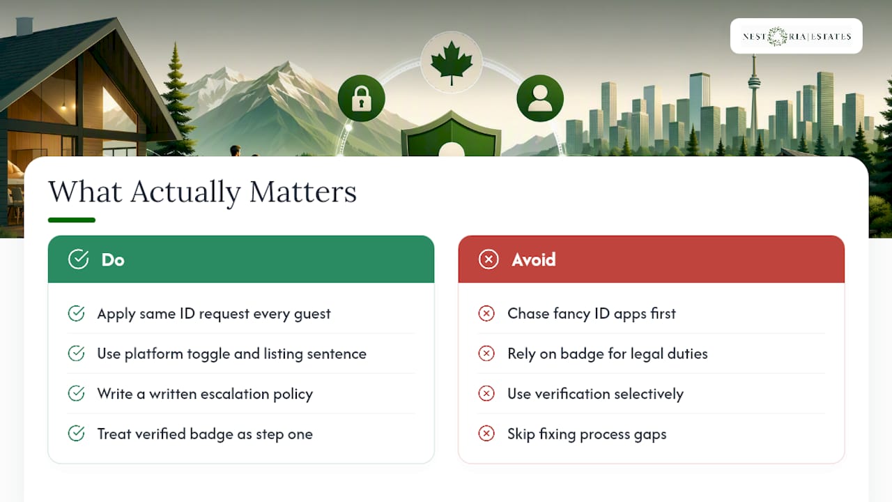 What Actually Matters Here — overview diagram