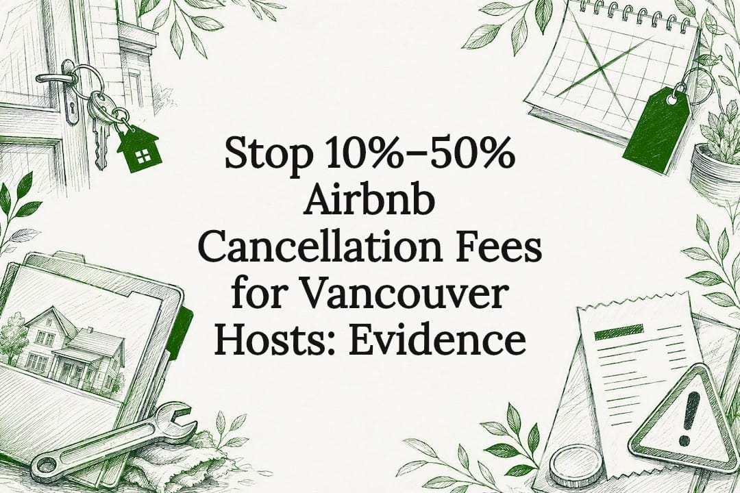 Decorative Airbnb cancellation fee title card