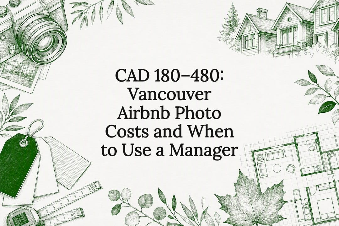 Decorative Airbnb photography cost title card