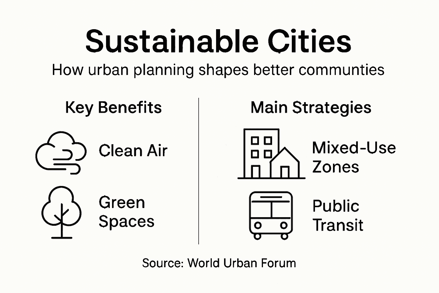 Infographic showing key benefits and strategies