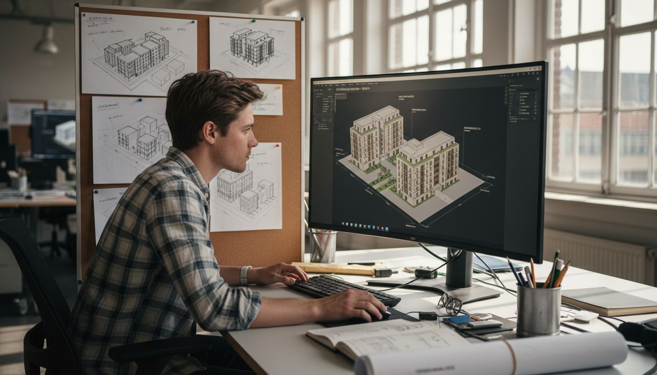 Ontwerper checkt het 3D-model direct op de werkvloer