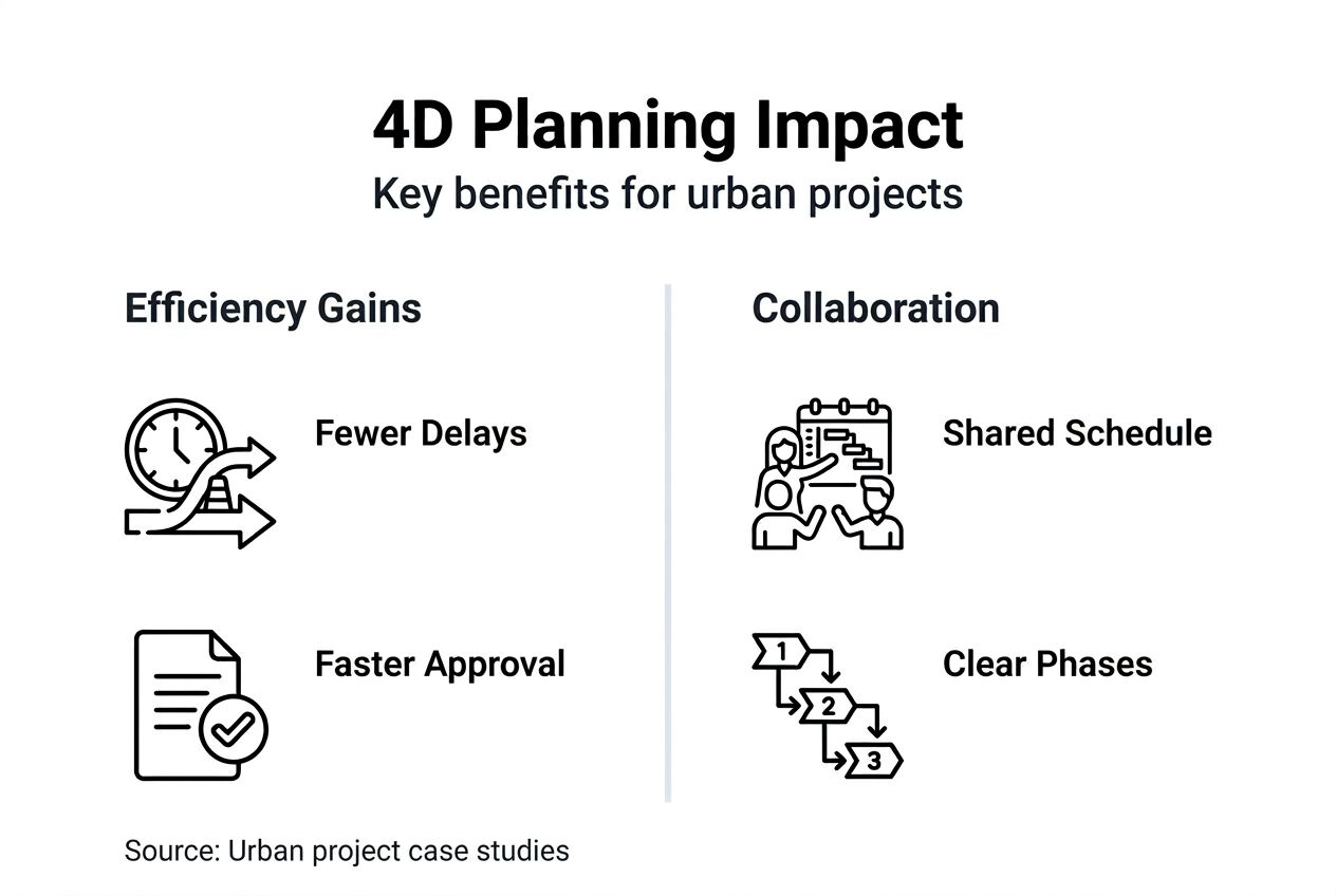 Infographic of 4D planning project benefits
