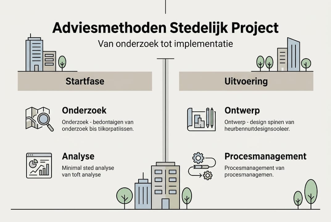 Overzicht van adviesstrategieën voor stedelijke projecten