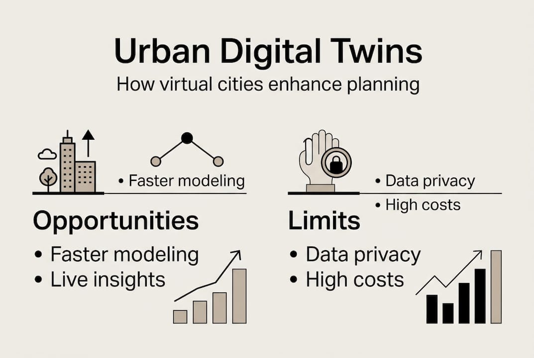 Infographic shows opportunities and limits of urban digital twins