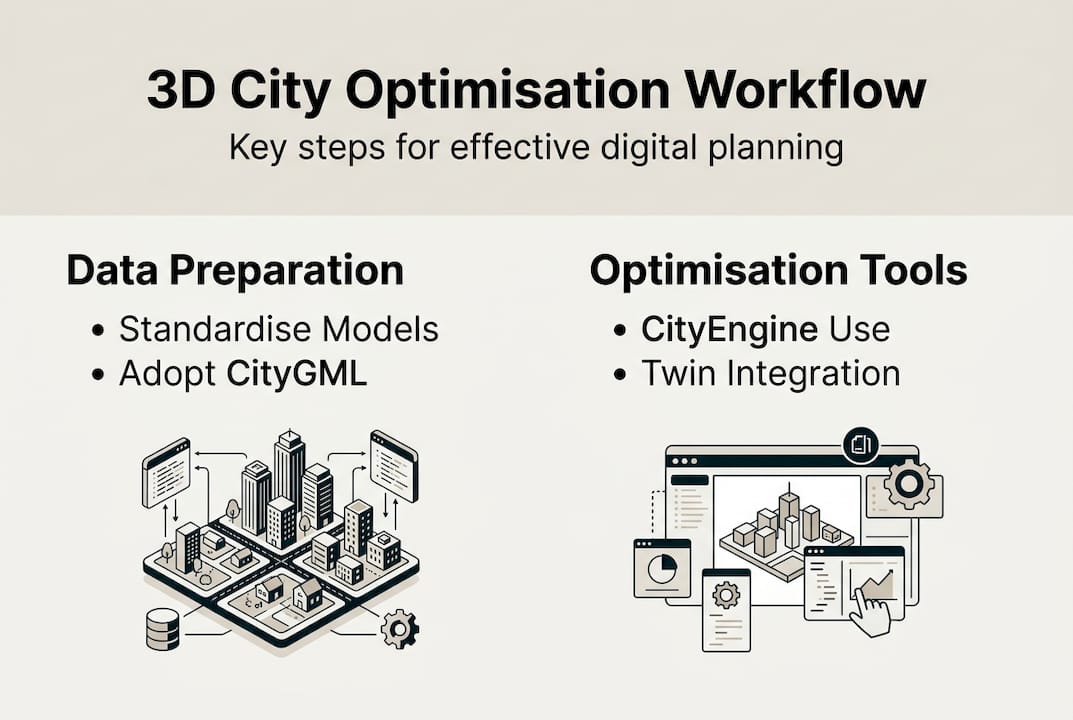 Infographic summarises 3D city planning workflow