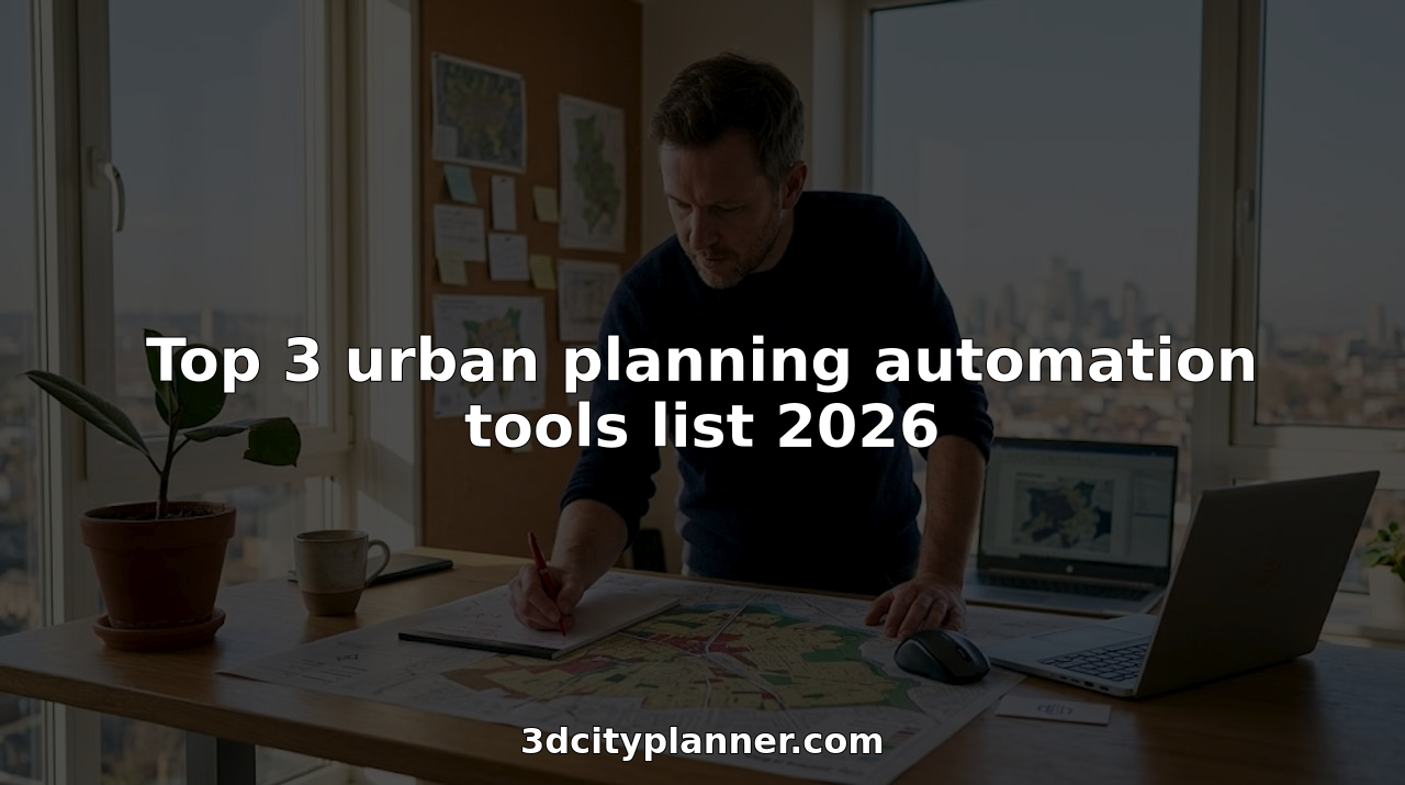 Top 3 urban planning automation tools list 2026