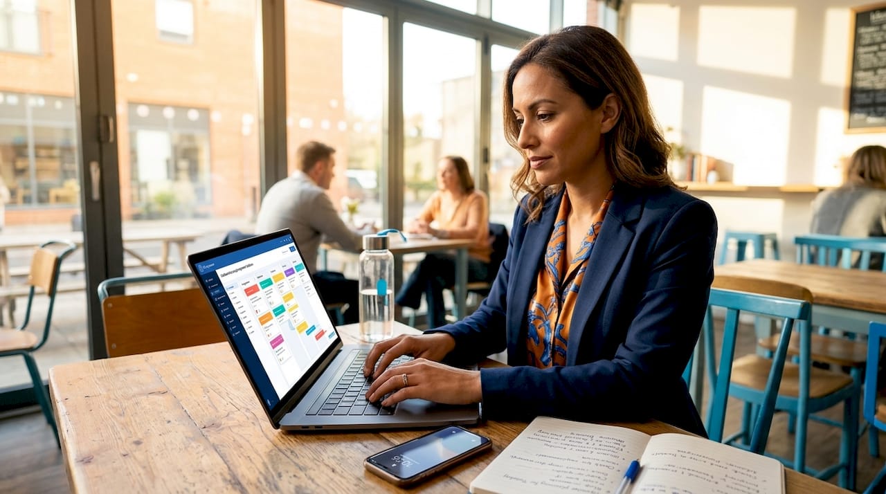 Project manager using digital collaboration tools
