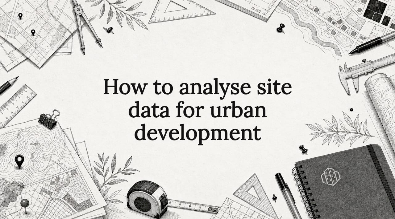 How to analyse site data for urban development