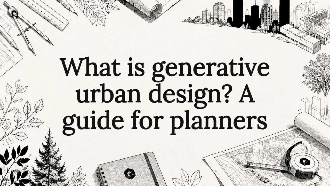 What is generative urban design? A guide for planners