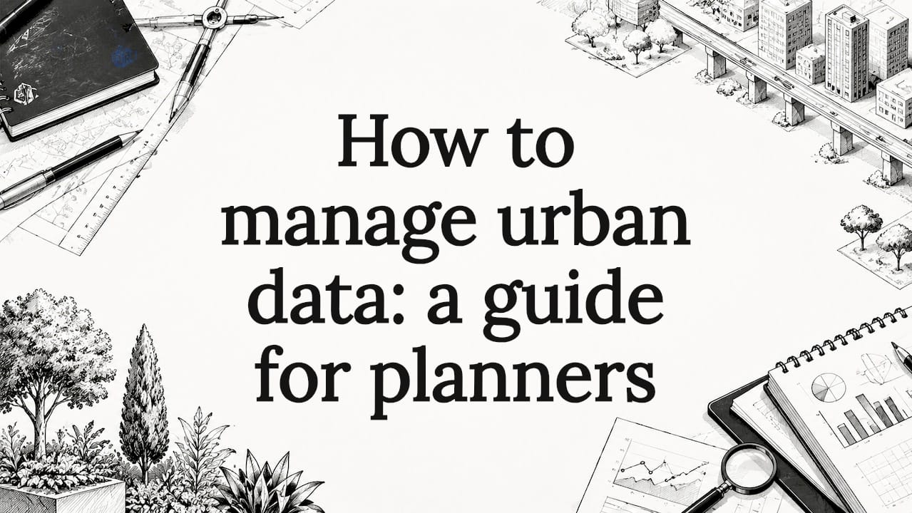 How to manage urban data: a guide for planners