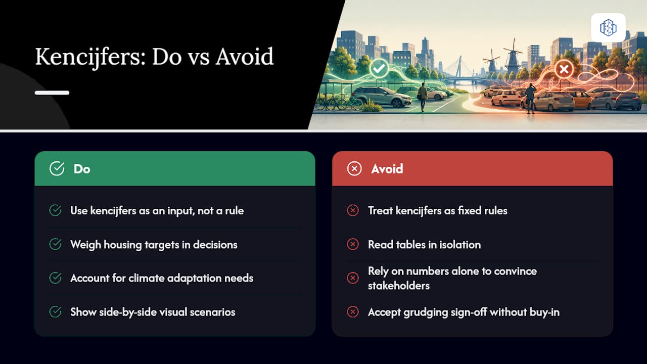 Parkeernormen are a starting point, not the destination — overview diagram