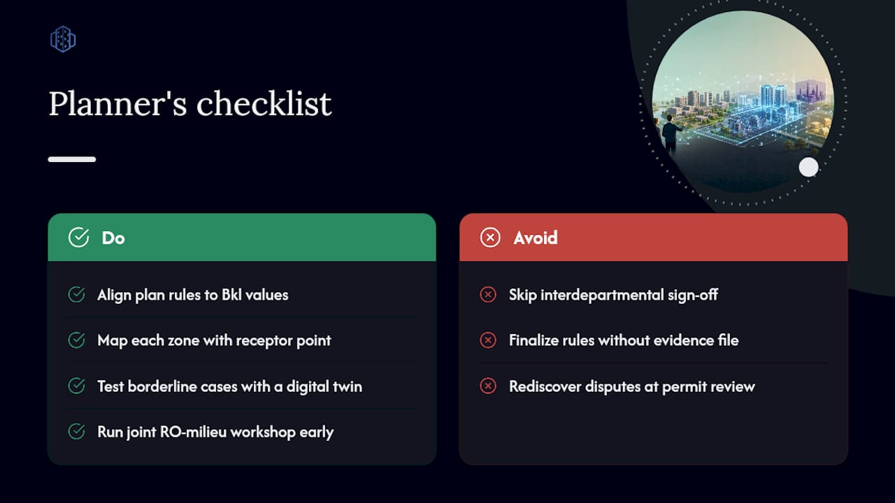 A planner's checklist for getting this right the first time — overview diagram