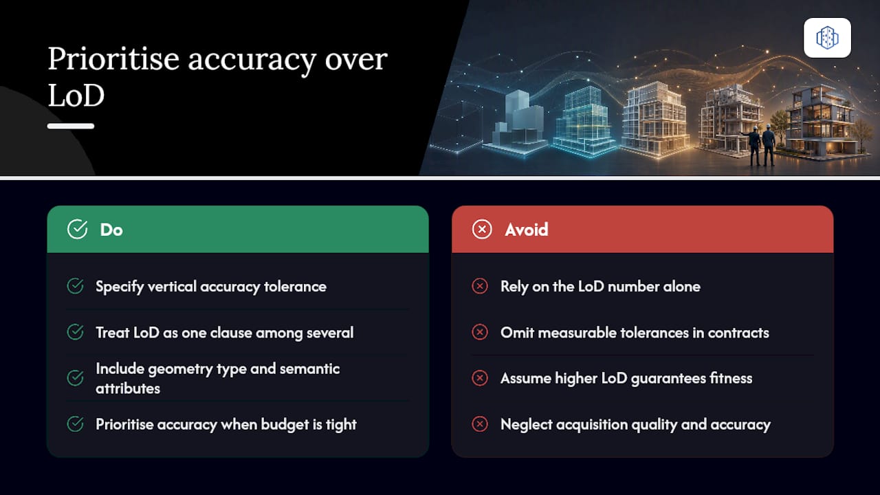The research says accuracy beats resolution, most tenders still ignore it — overview diagram