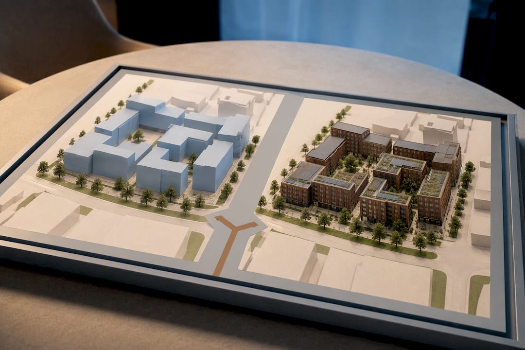Two alternative urban massing proposals