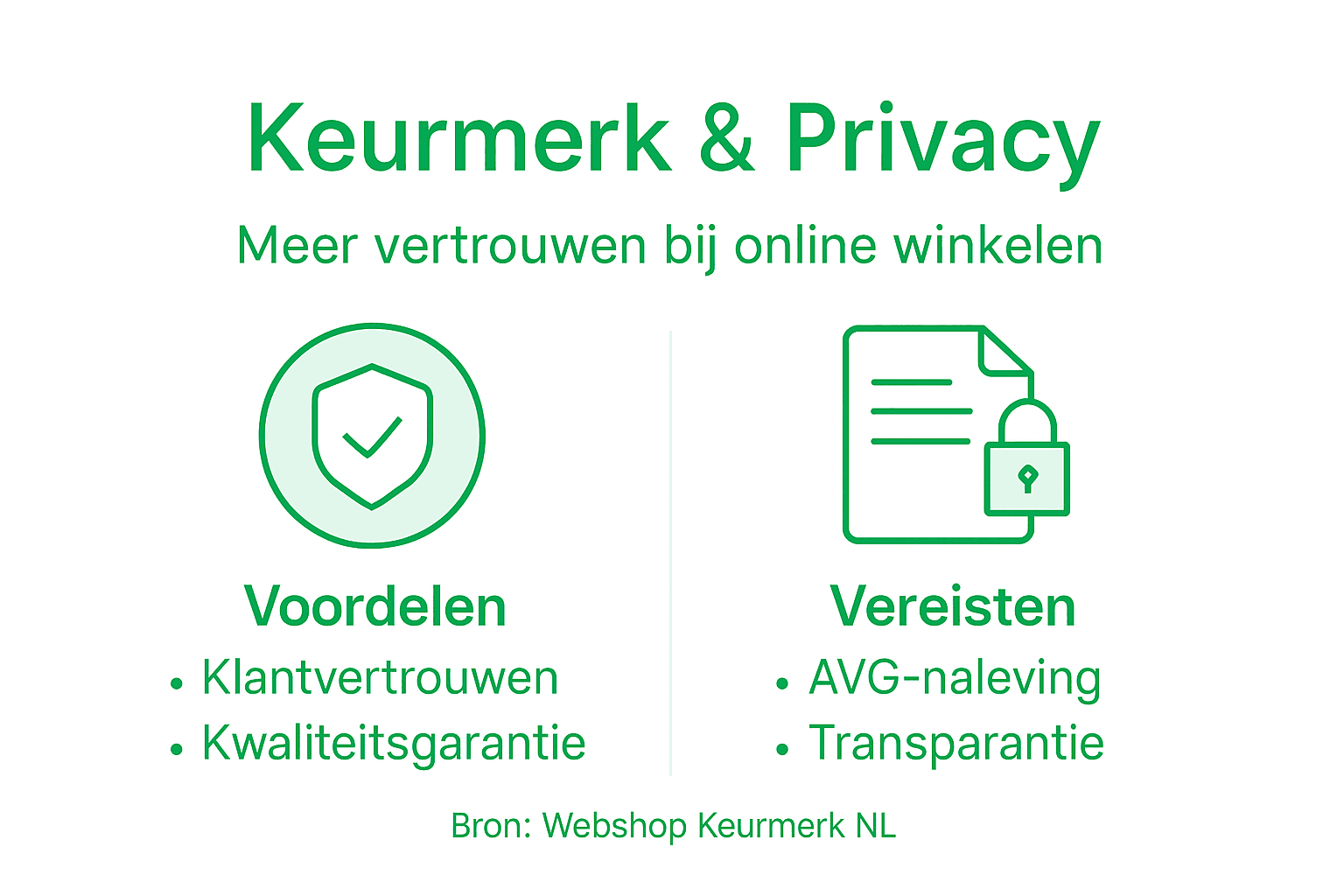Infographic: alles over keurmerken en privacyvereisten