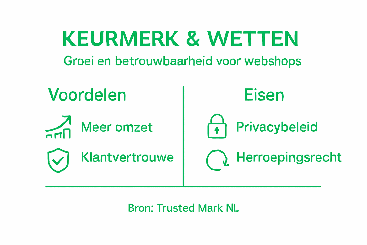 Infographic: wat zijn de voordelen van een keurmerk en aan welke wettelijke eisen moet je voldoen?