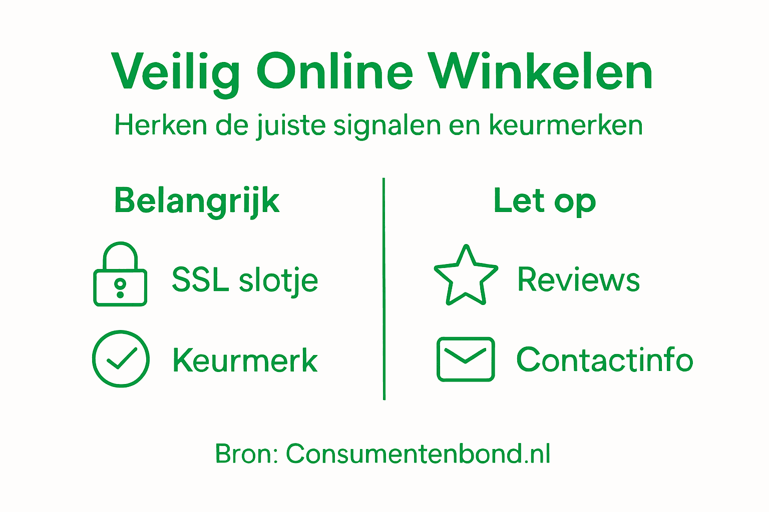 Infographic: Waar let je op bij veilig online winkelen?