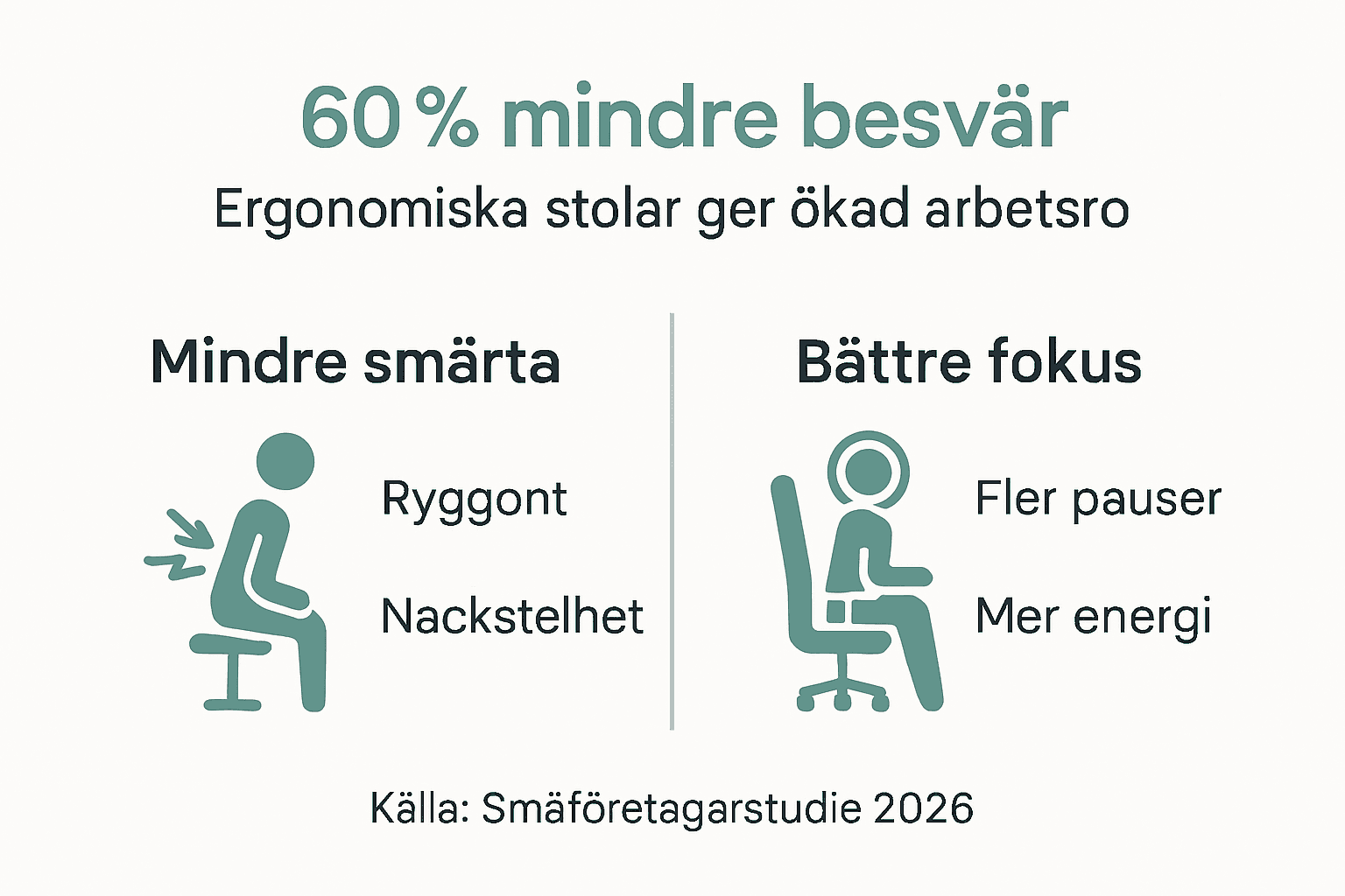 Illustration: Så får du mindre ont och mer arbetsro