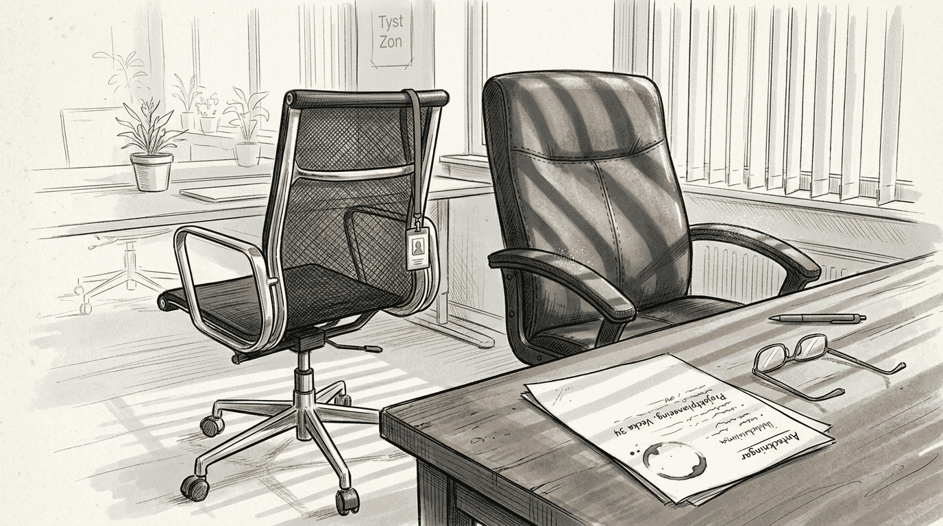 Kontorsstolar i nätmaterial och konstläder står bredvid varandra