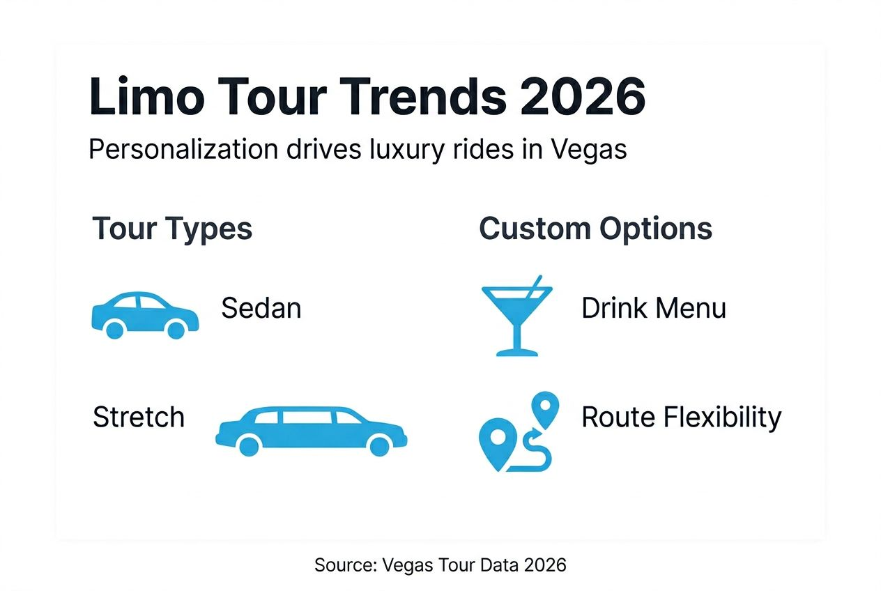 Infographic showing Vegas limo customization trends