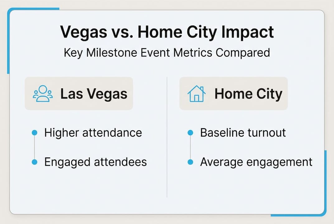 Infographic compares Vegas events to home city