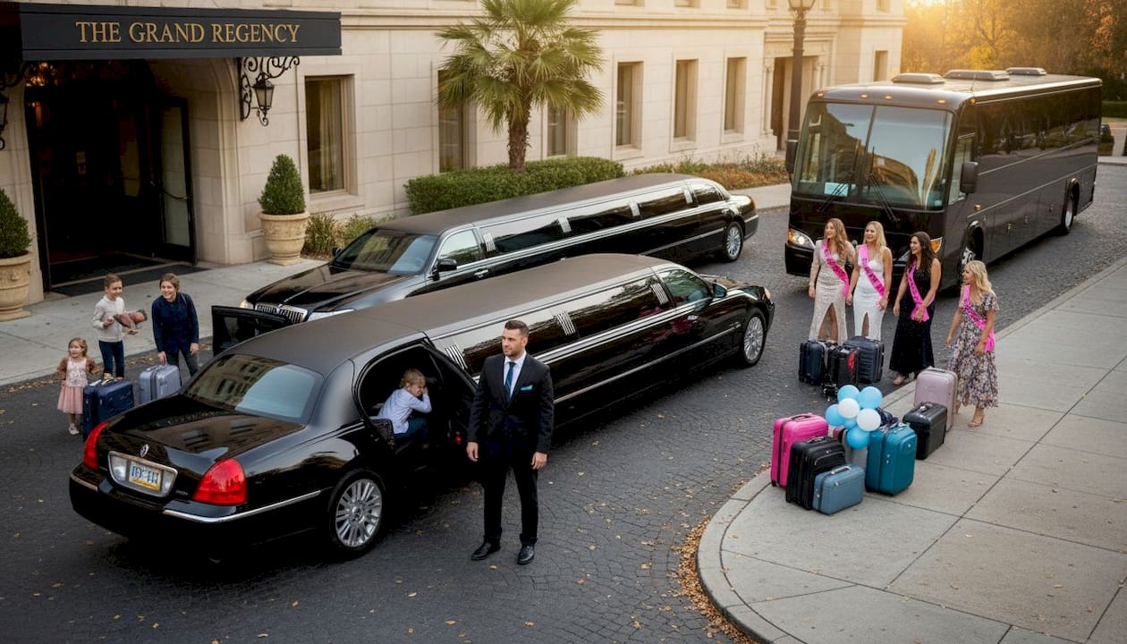 Limo choices for different group sizes
