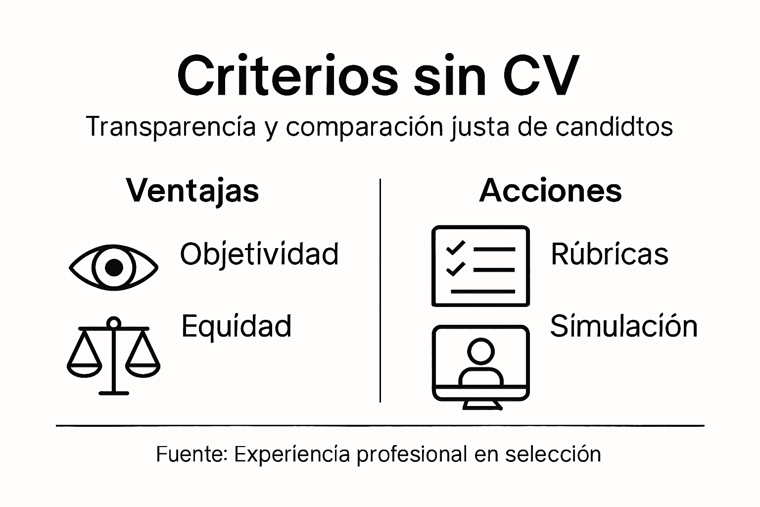 Infografía: Cómo evaluar candidatos sin fijarse en el currículum