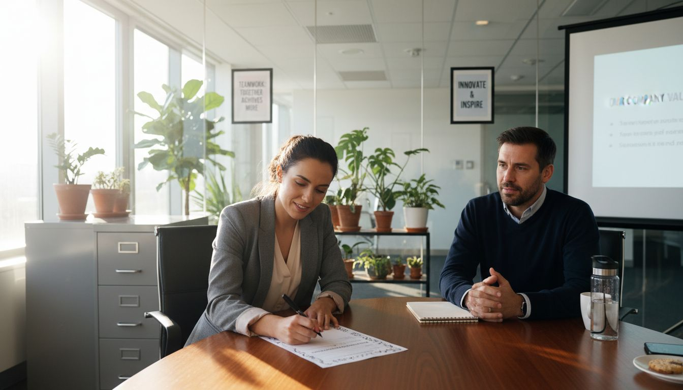 HR manager assesses candidate’s soft skills