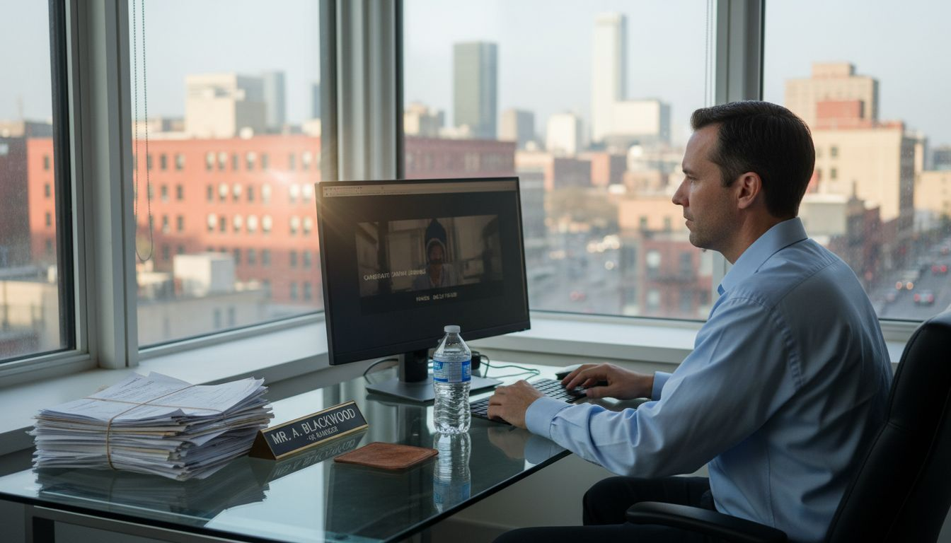 HR manager reviews AI interview answers