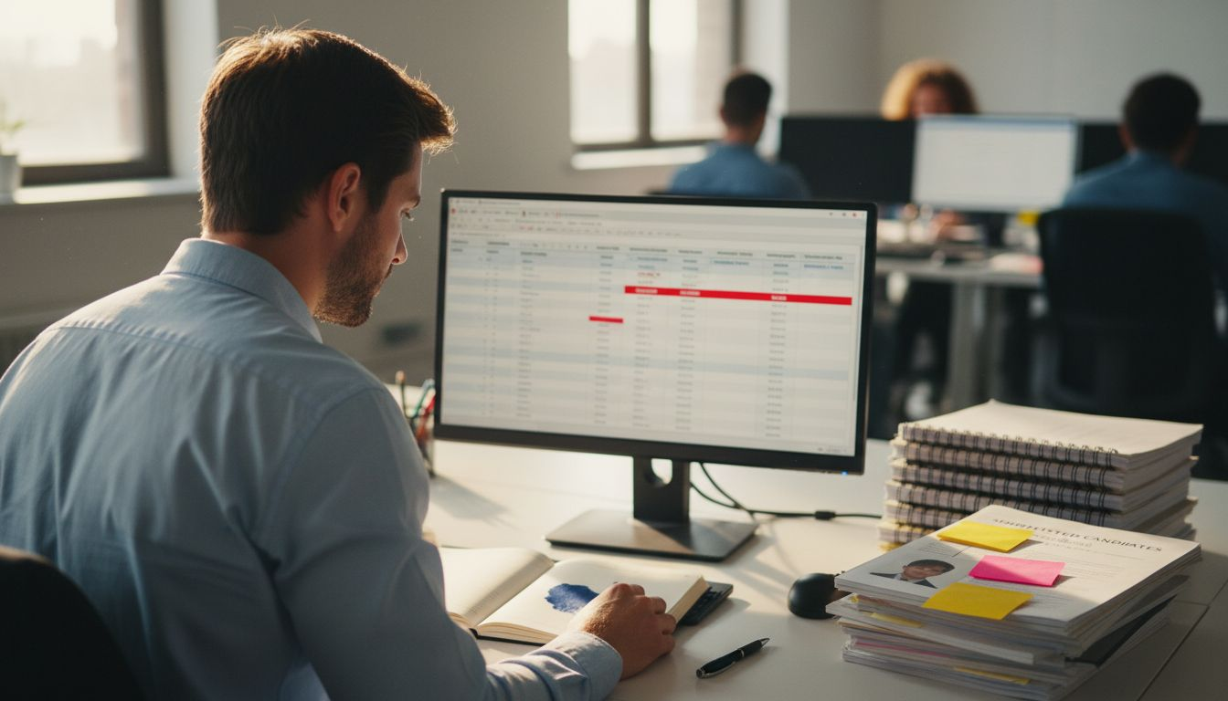 Professional using blind evaluation for candidate screening