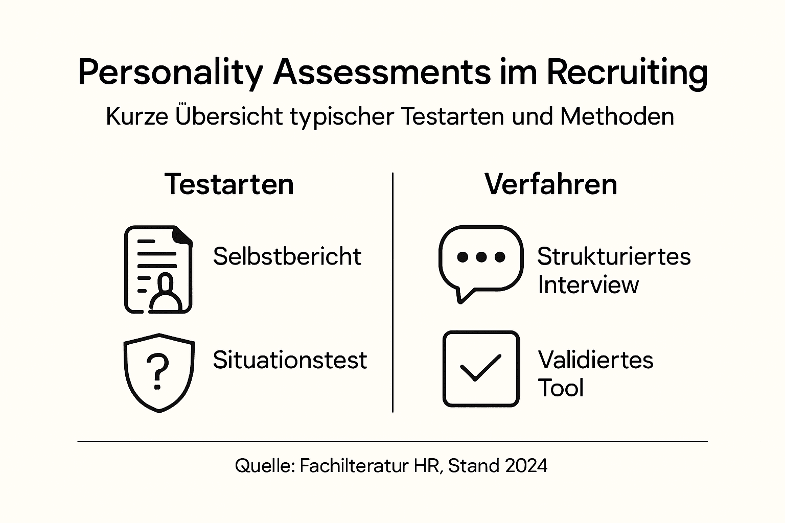 Infografik: Überblick über verschiedene Persönlichkeitstest-Formate