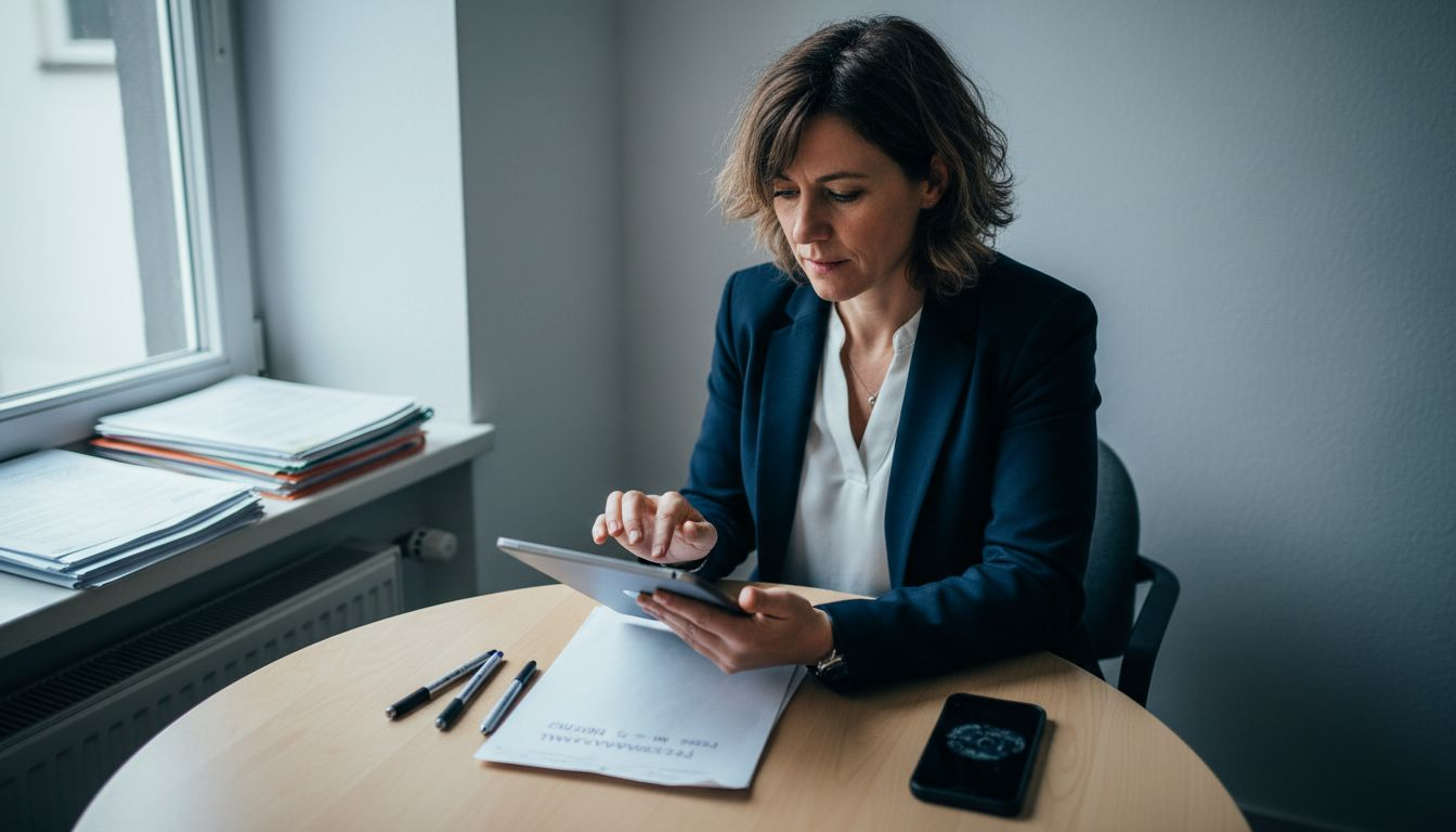 Die Personalabteilung überprüft die Ergebnisse des KI-basierten Matchings direkt am Tablet.