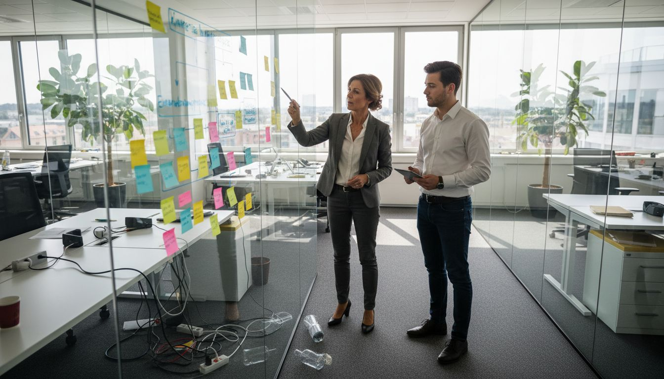 Eine HR-Managerin erläutert, wie die Einführung von Verfahren zur Talenterkennung im Unternehmen abläuft.