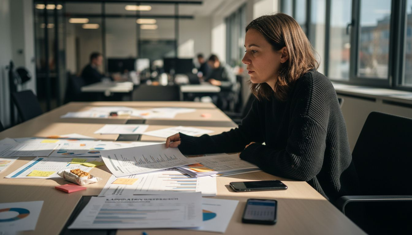 Ein Recruiter bewertet uneinheitliche Ergebnisse aus verschiedenen Eignungstests.