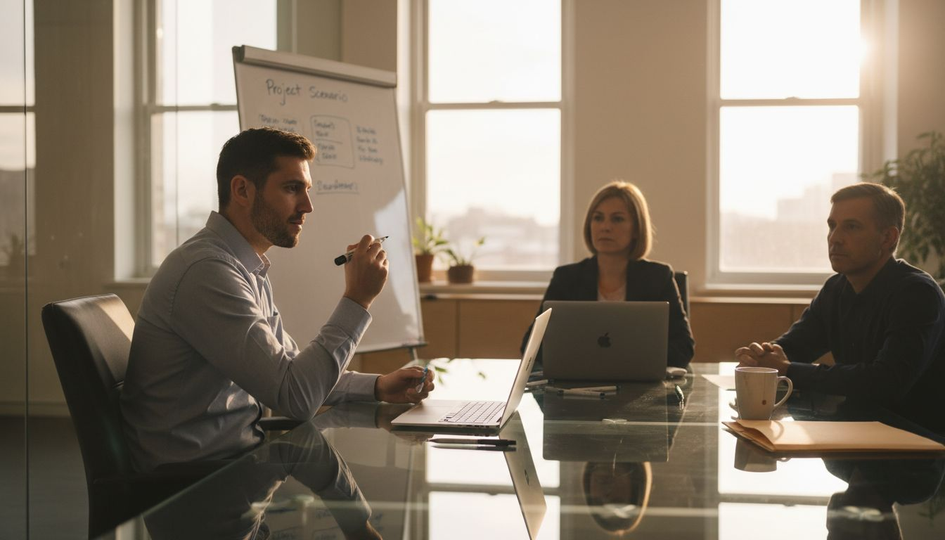 Candidate works on real-world task