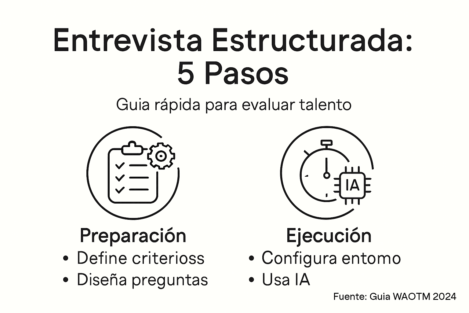 Guía visual para realizar una entrevista estructurada, paso a paso