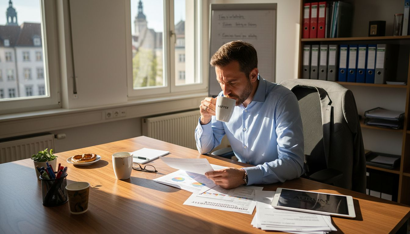 Ein Personalmanager wirft einen Blick auf die Ergebnisse von Persönlichkeitstests, um einen besseren Eindruck von den Stärken und Eigenschaften der Bewerber zu bekommen.
