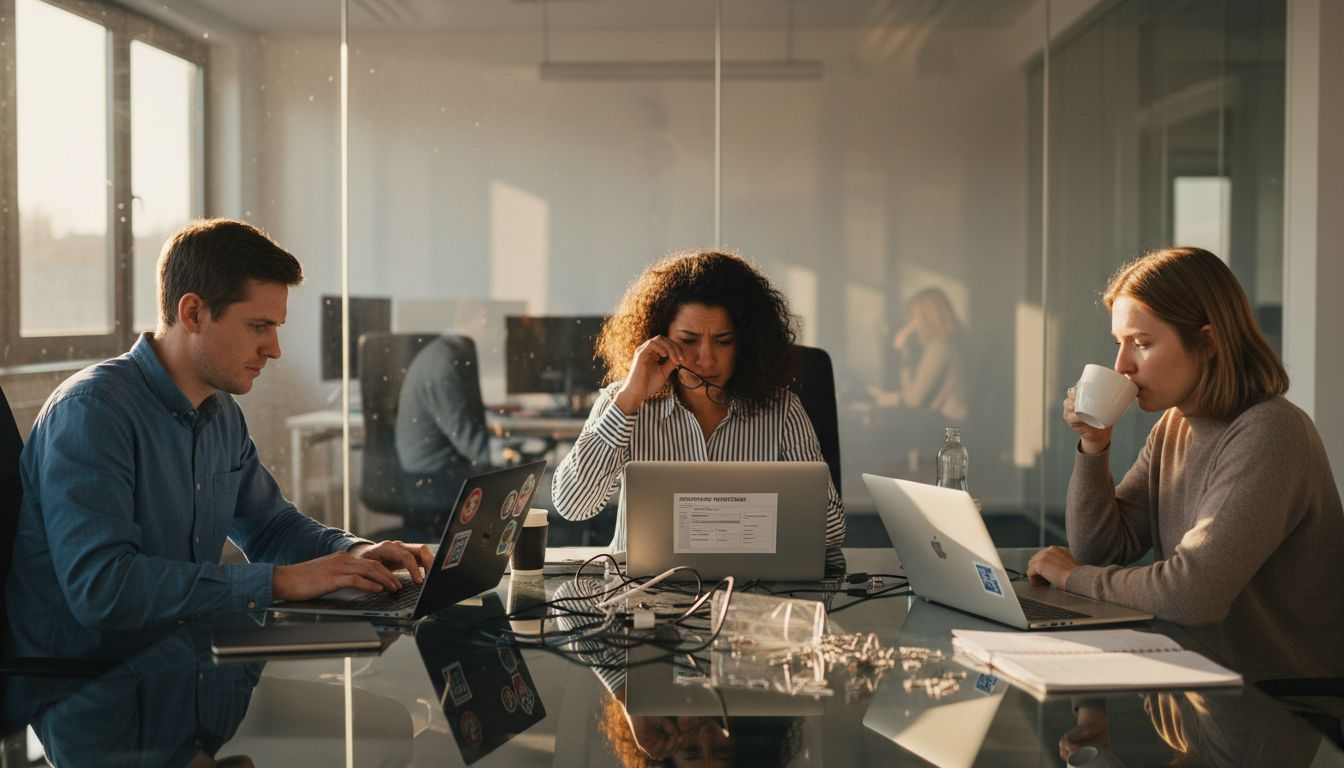 Das Recruiting-Team prüft neue digitale Tools zur Bewerberauswahl auf Herz und Nieren.