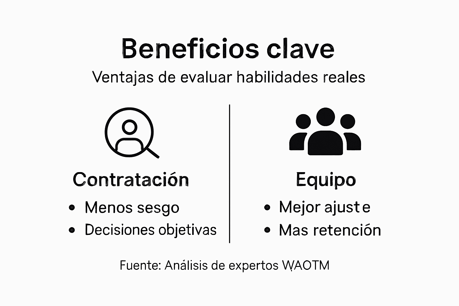 Infografía: beneficios de evaluar habilidades prácticas