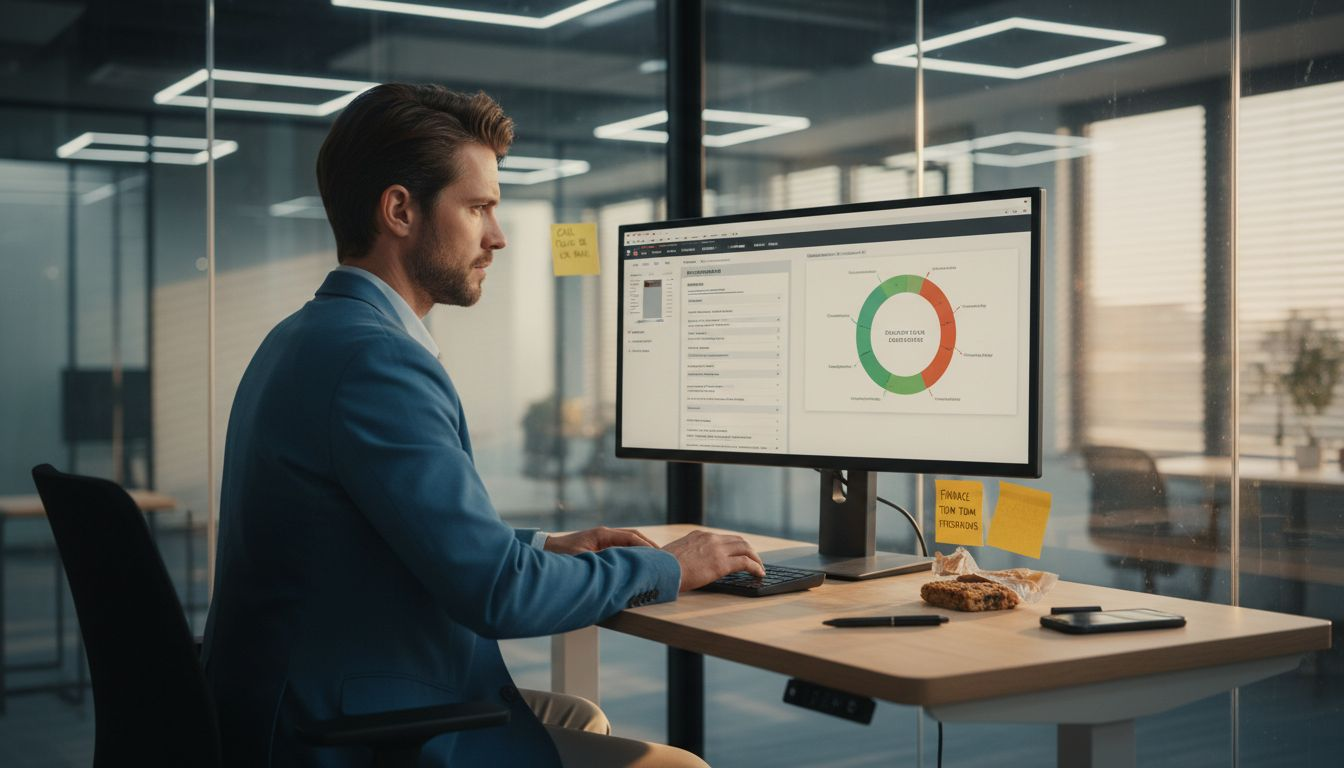 Recruiter reviews resume and skills assessment chart