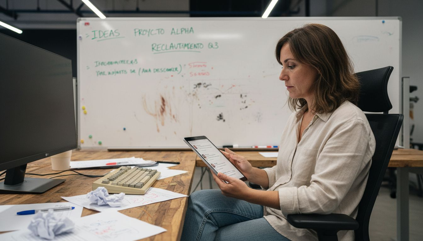 Evaluación de candidatos en las oficinas de la startup