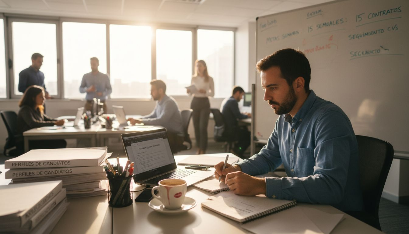 Especialista en selección analizando las competencias blandas de los candidatos