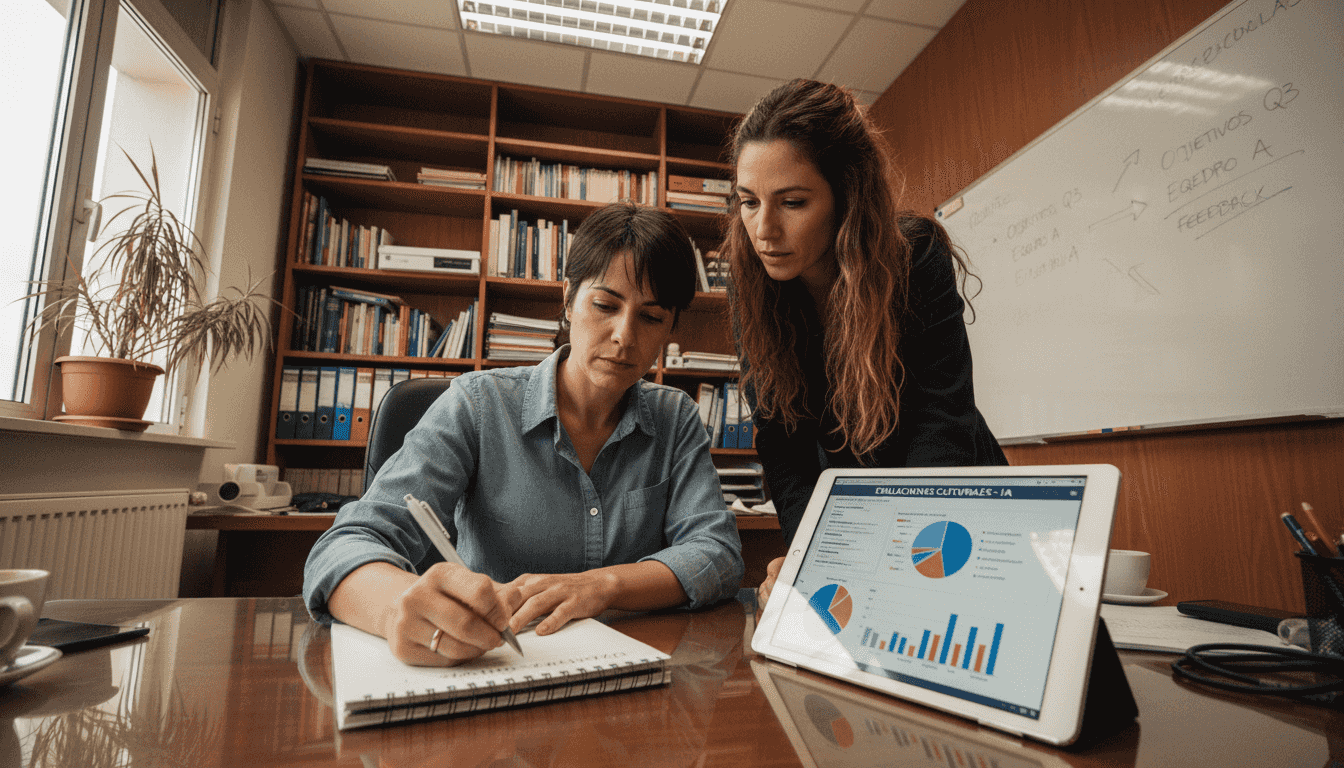 El departamento de recursos humanos evalúa cómo la inteligencia artificial encaja con la cultura de la empresa.