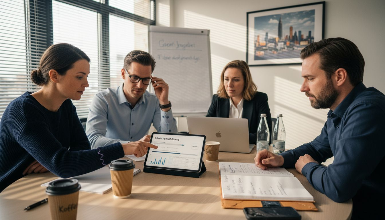 Het HR-team werkt samen met behulp van assessmentplatforms.