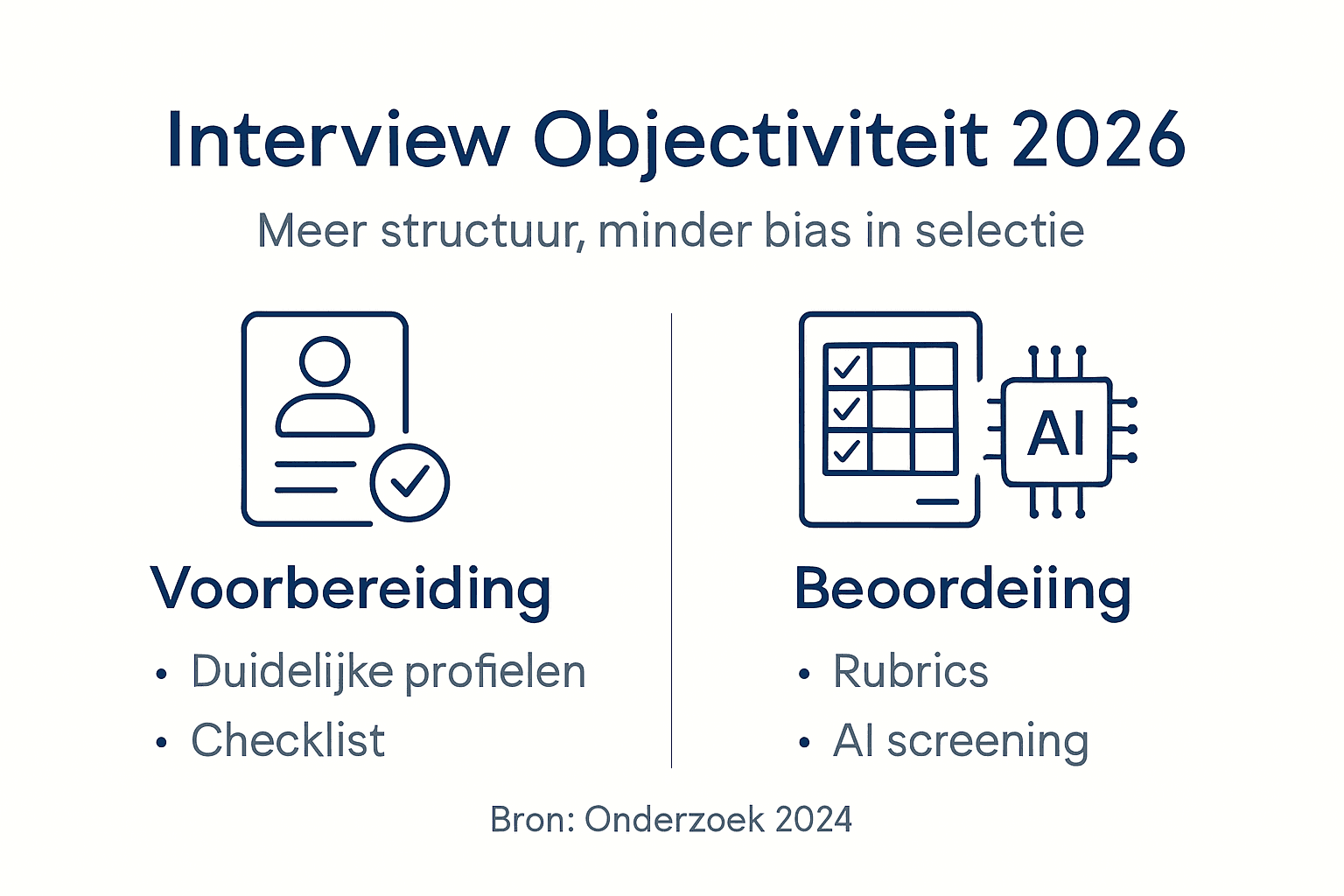 In beeld: hoe voer je een eerlijk en onbevooroordeeld sollicitatiegesprek