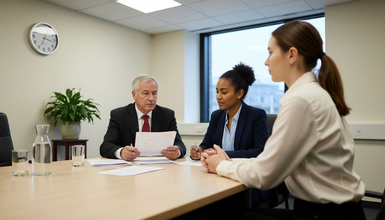 Candidate scored in structured interview session