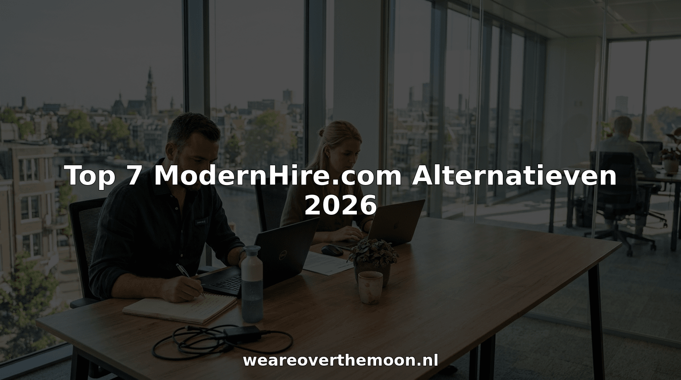 Het HR-team werkt samen op een platform voor sollicitatiegesprekken.