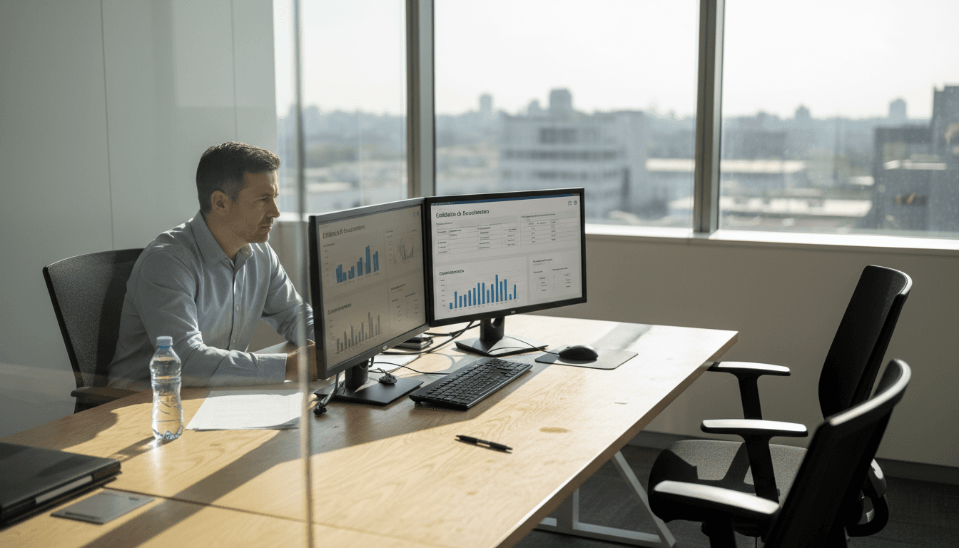 Responsable revisando los indicadores de selección generados por inteligencia artificial