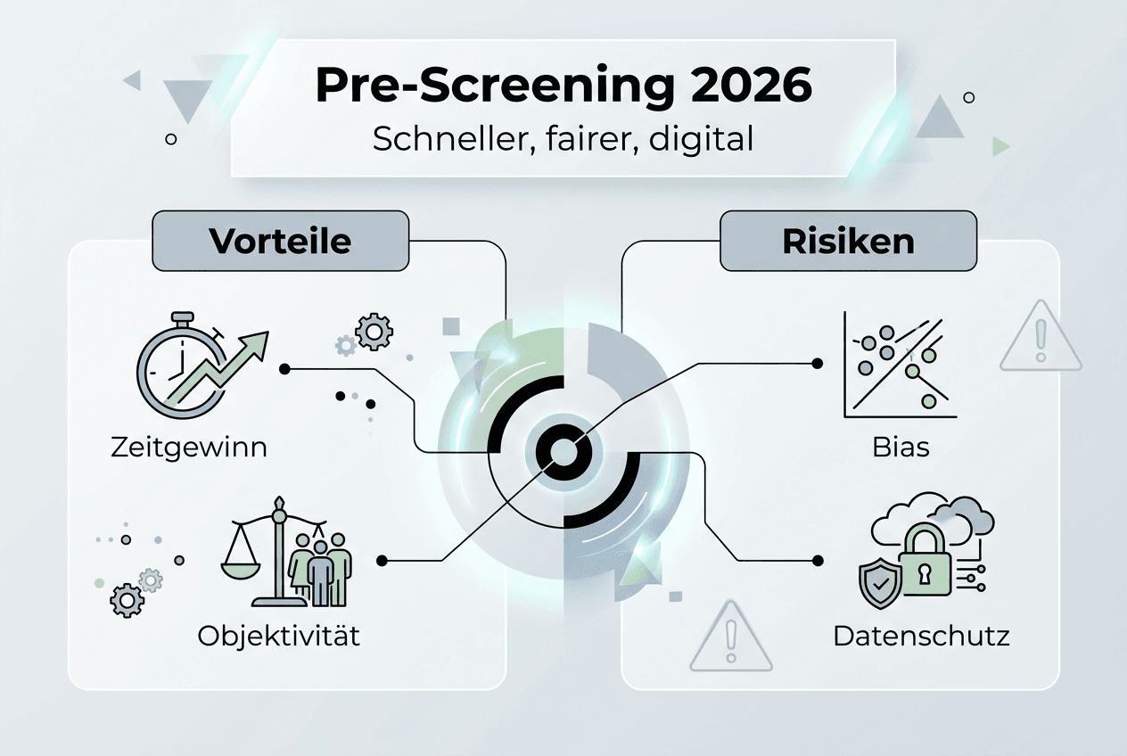 Übersicht: Chancen und Risiken beim Pre-Screening